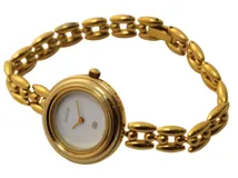 GUCCI グッチ 腕時計 チェンジベゼル チェーンブレス ホワイト GP 1100  