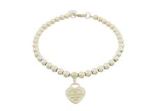 TIFFANY&CO　ティファニー　リターントゥ　ハートタグ　ビーズブレスレット　SV　シルバー　D　ダイヤモンド　5.2g