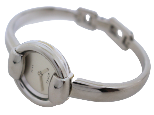 箱付 GUCCI グッチ 1400L シルバー バングル レディース 腕時計 GUCCI（グッチ） バングル 時計 1400 レディース シルバー YA014512