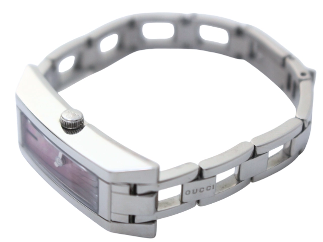 GUCCI グッチ 腕時計 110 SS ピンクシェル クォーツ レディース 2148103912351 【200】