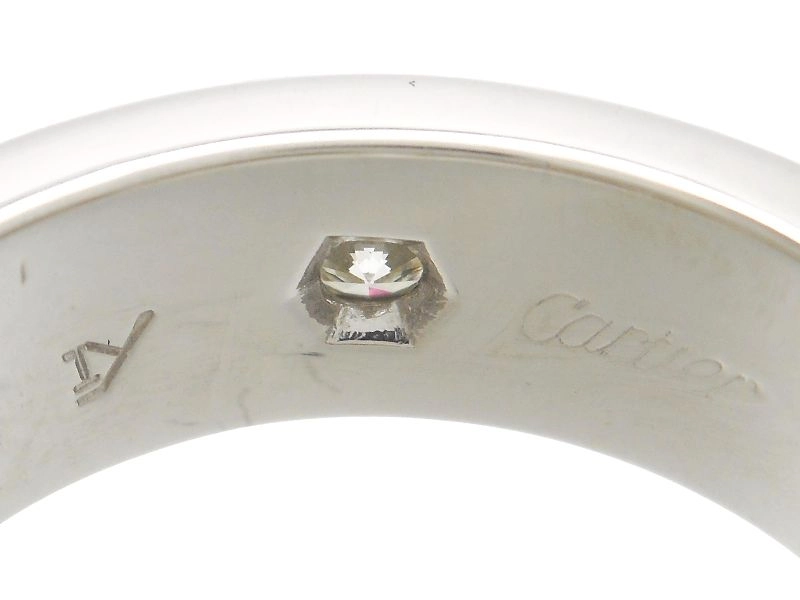 Cartier　カルティエ　ラブリング　オール　指輪　WG　ホワイトゴールド　D　ダイヤモンド　7.9g　48号　日本サイズ8号　B4026000