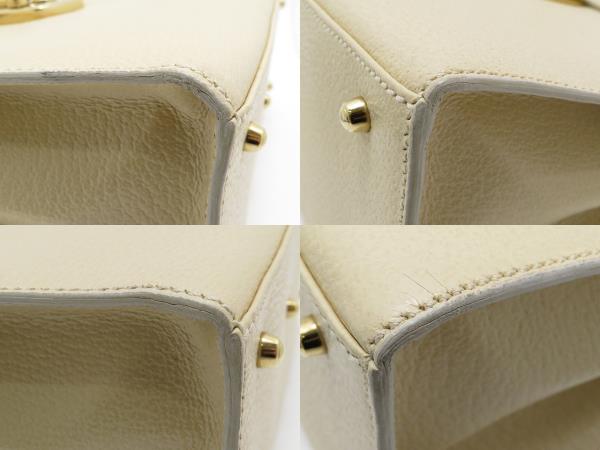 GUCCI グッチ レディロック2wayショルダー ベージュ レザー 【432