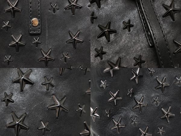 Jimmy Choo ジミーチュウ バッグ トートバッグ スタースタッズ サシャトートバッグ ブラック レザー スタッズ 星 0 の購入なら 質 の大黒屋 公式