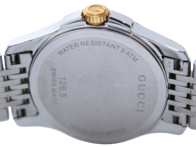 GUCCI グッチ 腕時計 126.5 Gタイムレス シェルGG PGP/SS YA126537  