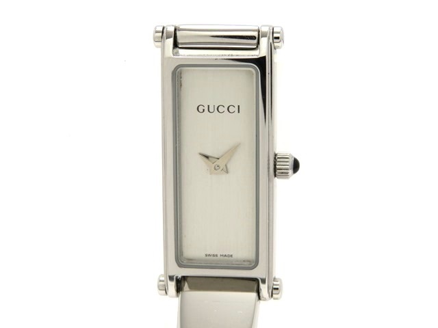 GUCCI　グッチ　女性用腕時計　1500L　ステンレス　シルバー文字盤　クオーツ　電池式　【474】