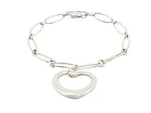 TIFFANY&CO ティファニー オープンハート ブレスレット SV シルバー