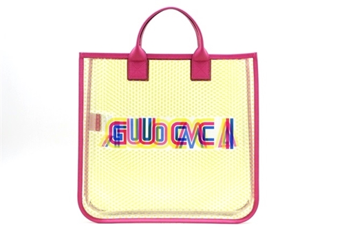 GUCCI グッチ トートバッグ チルドレンズ トートバッグ ピンク トランスペアレントビニール【430】2148102957162  の購入なら「質」の大黒屋（公式）