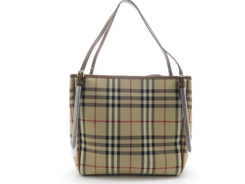 BURBERRY バーバリー トートバッグ チェック柄 キャンバス/カーフ【430】 の購入なら「質」の大黒屋（公式）