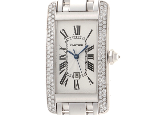 Cartier カルティエ タンクアメリカン MM WB7045L1 ダイヤベゼル