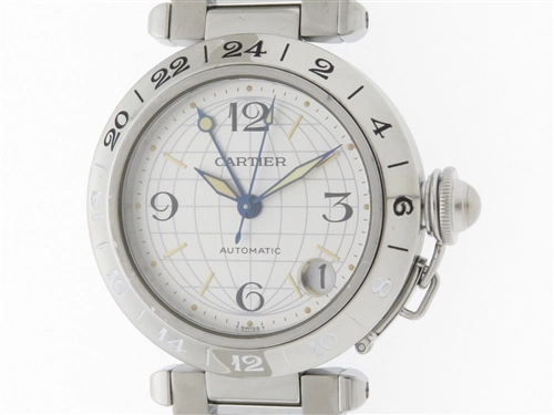 Cartier 時計 カルティエ パシャC メリディアン W31029M7 ボーイズ ステンレス 自動巻き【430】