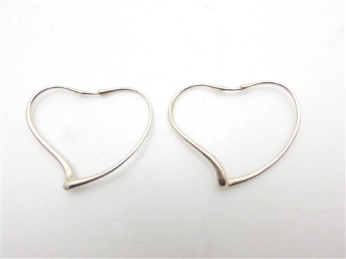 TIFFANY＆CO ティファニー ピアス オープンハートフープピアス SV