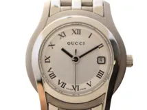GUCCI グッチ 腕時計 5500L シルバー SS クォーツ レディース の