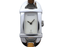 GUCCI グッチ 腕時計 6800L SS/革 シルバー クォーツ レディース 2148103885273 【200】