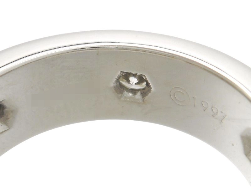 Cartier　カルティエ　ラブリング　オール　指輪　WG　ホワイトゴールド　D　ダイヤモンド　7.9g　48号　日本サイズ8号　B4026000