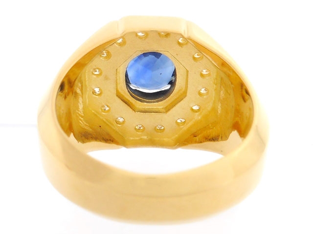 JEWELRY 貴金属・宝石 リング 印台 メンズリング K18 イエロー