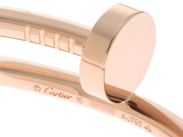 Cartier カルティエ ブレスレット ジュストアンクルブレスレット ピンクゴールド 重さ約29.7g 15号 旧型 SJ【472】KR