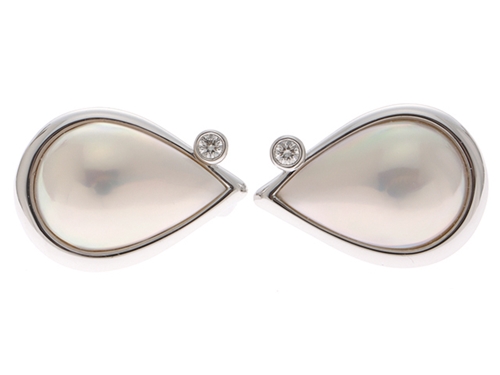 美麗 TASAKI K18YG マベパール ピアス 美麗 TASAKI K18YG マベパール ピアス