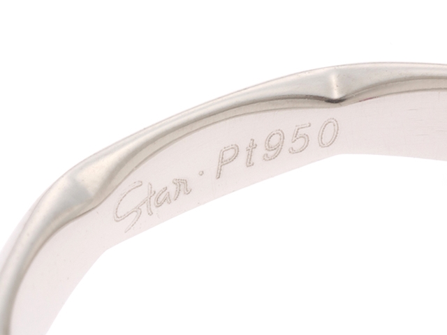 STAR JEWELRY スタージュエリー プラチナ ダイヤモンド リング PT950 D0.11 3.0g 8号【430】 image number 3