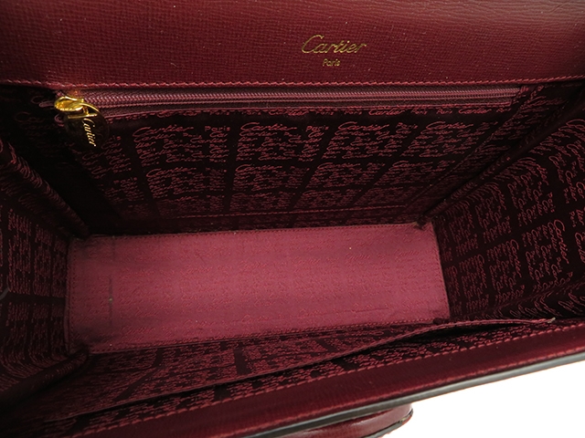 Cartier カルティエ バッグ マストライン ハンドバッグ ボルドー