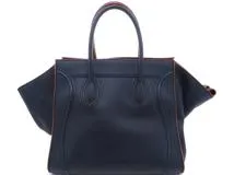 CELINE セリーヌ ラゲージ ファントム 169853 カーフ型押し ネイビー