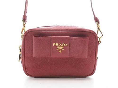 PRADA プラダ フィオッコ ショルダーポーチ バッグ ピンク