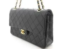 CHANEL シャネル マトラッセWフラップチェーンショルダー ショルダーバッグ シープスキン ブラック ゴールド金具  【430】2148103159060 の購入なら「質」の大黒屋（公式）