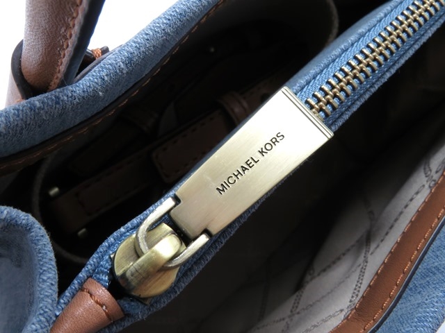 MICHAEL KORS マイケルコース 2wayショルダーバッグ デニム レザー