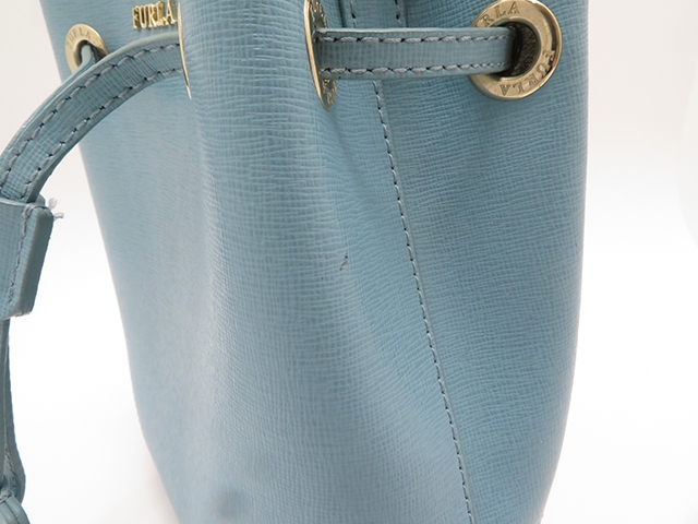 FURLA フルラ バッグ ショルダーバッグ 巾着2WAYショルダー ブルー