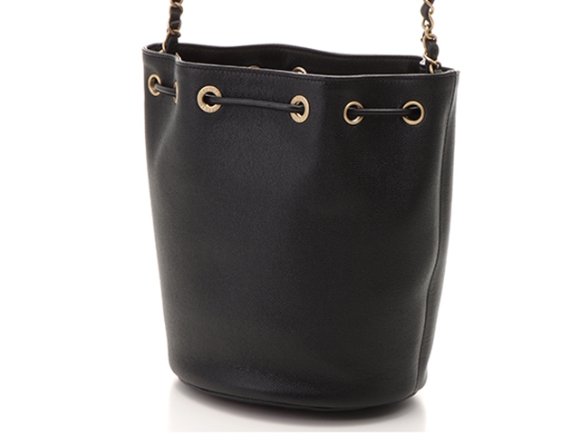 CHANEL シャネル ショルダーバッグ ドーヴィル ロゴスタッズ巾着