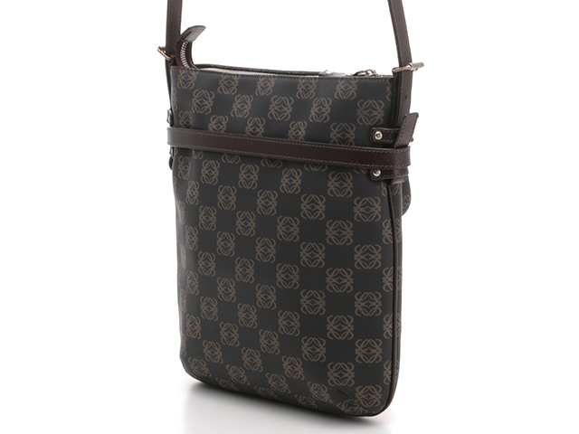 LOEWE ロエベ ショルダーバッグ ダークブラウン ダークグレー