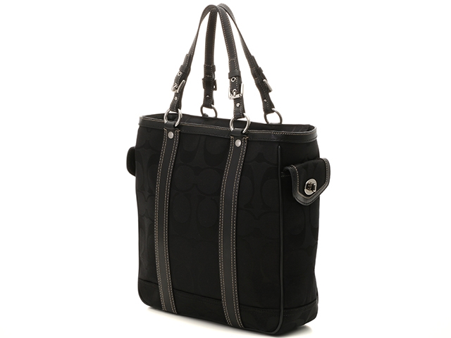 ☆未使用級☆ COACH コーチ 10245 トートバッグ シグネチャー 黒 ☆未使用級☆ COACH コーチ 10245 トートバッグ シグネチャー 黒