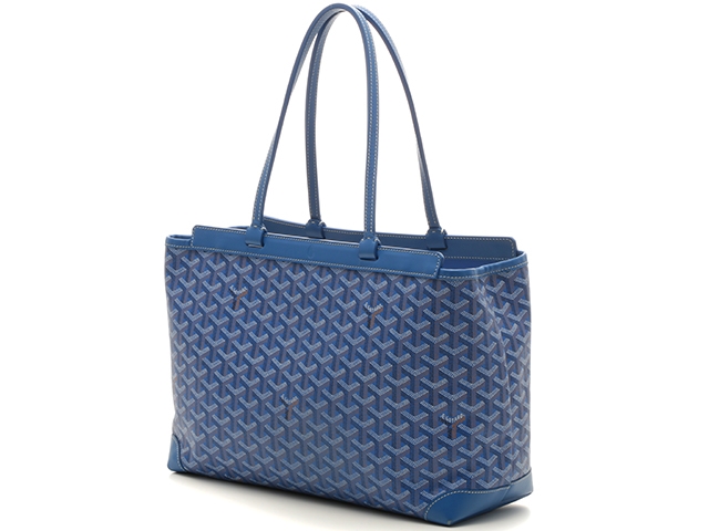 GOYARD ゴヤール トートバッグ ベルシャスPM ブルー PVC コーティング キャンバス レザー【430】2148103128967  の購入なら「質」の大黒屋（公式）