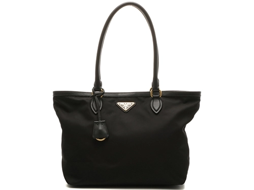 PRADA プラダ トートバッグ 1BG159 ブラック ナイロン カーフ 【472