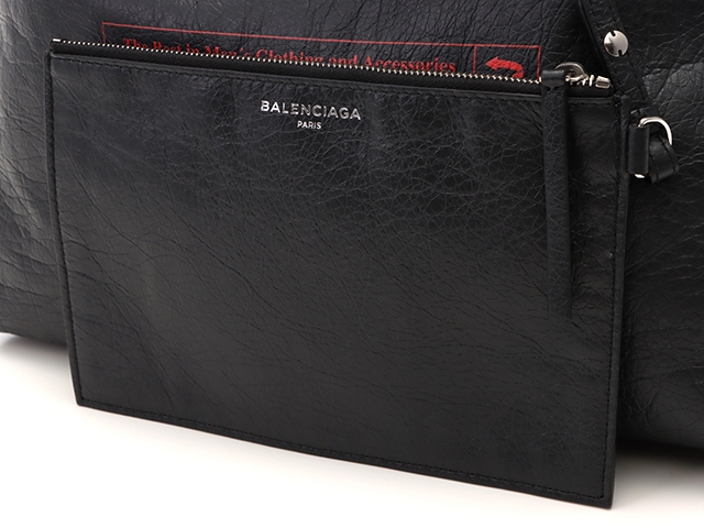 Balenciaga バレンシアガ スーパーマーケット トートバッグ グレー レッド レザー 472 Jhの購入なら 質 の大黒屋 公式