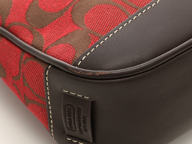 COACH コーチ アクセサリーポーチ ポーチ（取っ手あり） レッド