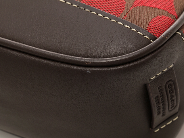 COACH コーチ アクセサリーポーチ ポーチ（取っ手あり） レッド