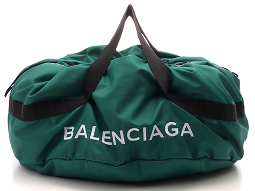 BALENCIAGA バレンシアガ ホイール ボストンバッグ グリーン/ブラック ...