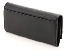 【 美品 】フェラガモ ヴァラ 長財布 ブラック 黒 キャンバス シルバー金具