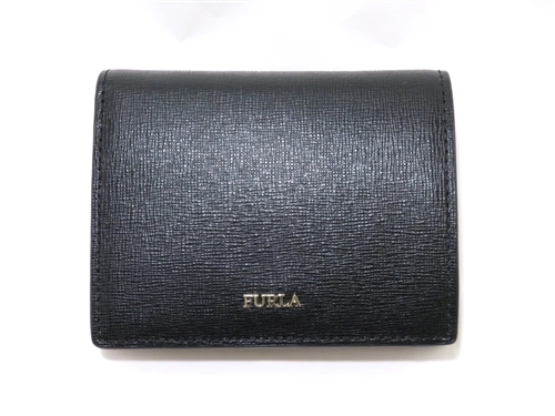 未使用】FURLA フルラ 二つ折り財布 ブラック ピンクベージュ - 財布