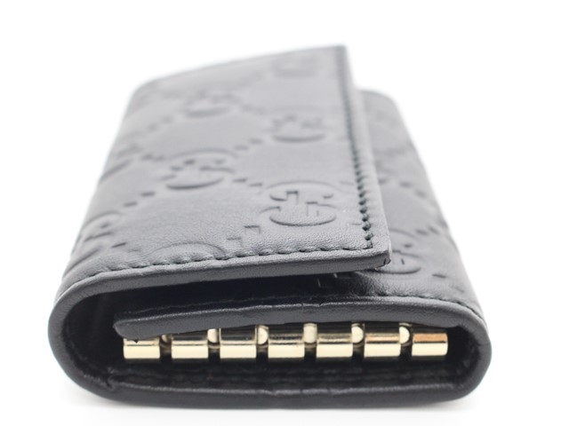 GUCCI グッチ 6連キーケース 138093 グッチシマ レザー ブラック GUCCI グッチ 6連キーケース 138093 グッチシマ レザー ブラック