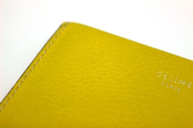 CELINE セリーヌ カードケース イエロー レザー 【471】 の購入なら