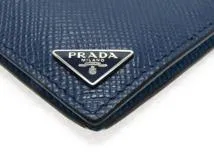 PRADA プラダ カードケース サフィアーノ ブルー 青 水色 2MC101 【474】
