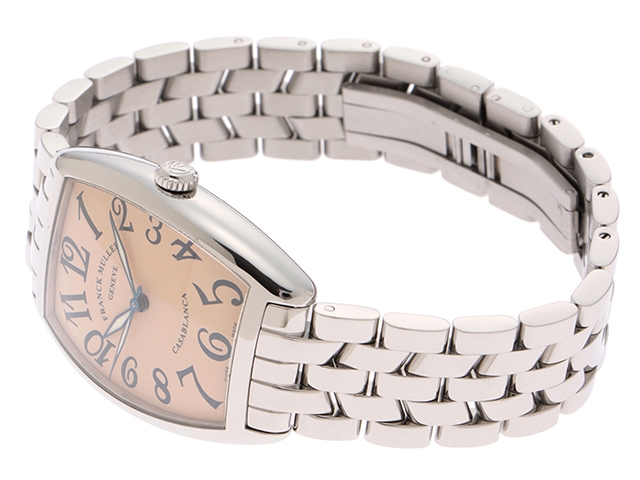 【FRANCK MULLER】フランクミュラー カサブランカ 2852 ステンレススチール シルバー 自動巻き メンズ 白文字盤 腕時計