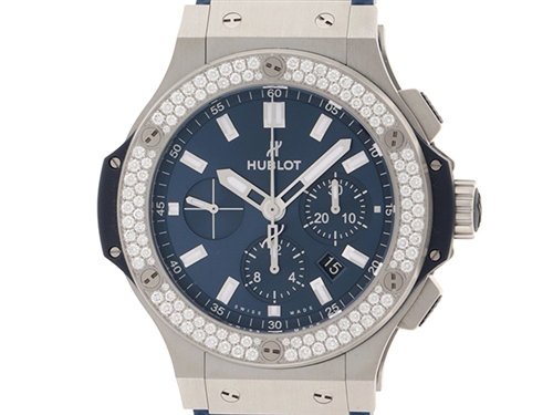 【HUBLOT】ウブロ ビッグバン ダイヤベゼル 301.SE.230.RW.114 ステンレススチール×ラバー 白 自動巻き メンズ 白文字盤 腕時計