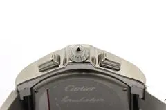 Cartier カルティエ ロードスターS クロノグラフ W6206019 オートマチック SS シルバー 100m防水 TM2【472】