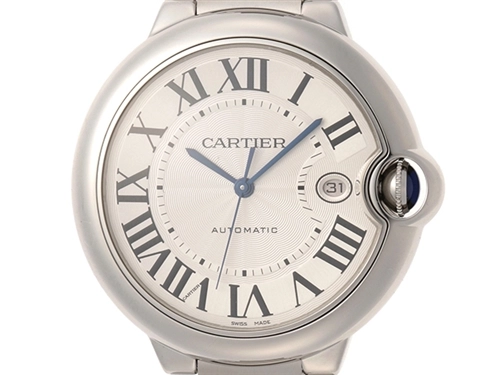 Cartier カルティエ 時計 バロンブルーLM W69012Z4 シルバー文字盤 ...