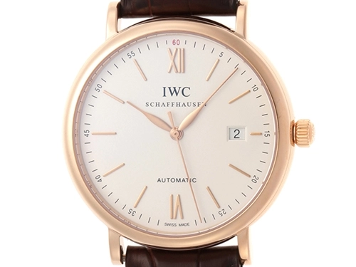 IWC 時計 ポートフィノ IW356504 メンズ 自動巻き ピンクゴールド PG 革 【430】 の購入なら「質」の大黒屋（公式）