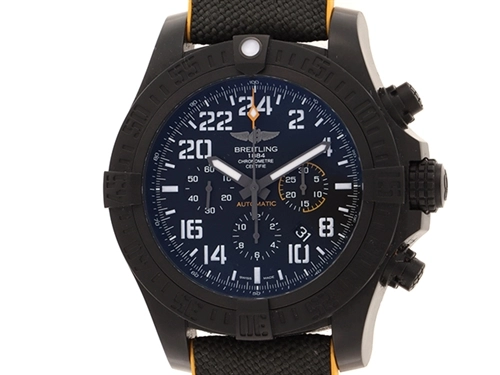 BREITLING ブライトリング アベンジャーハリケーン X124B89ARV(XB1210E4/BE89)  国内正規ギャランティー付き（2018年11月日付） ブラック文字盤 ブライトライト/ラバーベルト 自動巻き クロノグラフ 日付表示 メンズウォッチ  時計【204】 の購入なら「質」の大黒屋（公式）