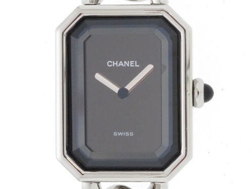 CHANEL シャネル　時計　プルミエールXL　H0452　黒文字盤　レディース　クオーツ　SS 2148103136085【430】