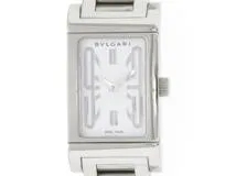 BVLGARI ブルガリ 時計 レッタンゴロ RT39S クオーツ 白文字盤 ステンレススチールSS レディース時計【430】  の購入なら「質」の大黒屋（公式）